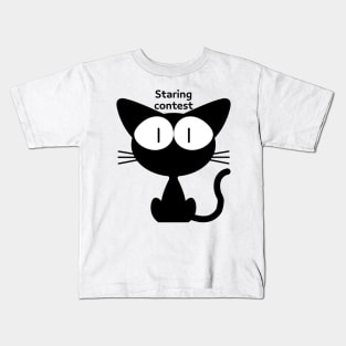 Staring contest | Funny Halloween Kids T-Shirt